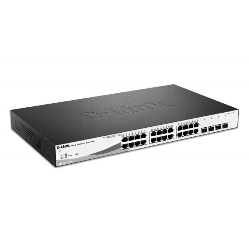 D-Link 24 PoE 10/100/1000 Base-T port with 4 x 1000Base-T /SFP ports, DGS-1210-28P