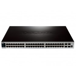 D-Link xStack 48-port 10/100/1000 Layer 2+ Stackable Managed Gigabit Switch plus 4 10GE SFP+