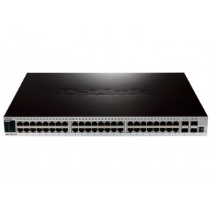 D-Link xStack 48-port 10/100/1000 Layer 2+ Stackable Managed Gigabit Switch plus 4 10GE SFP+