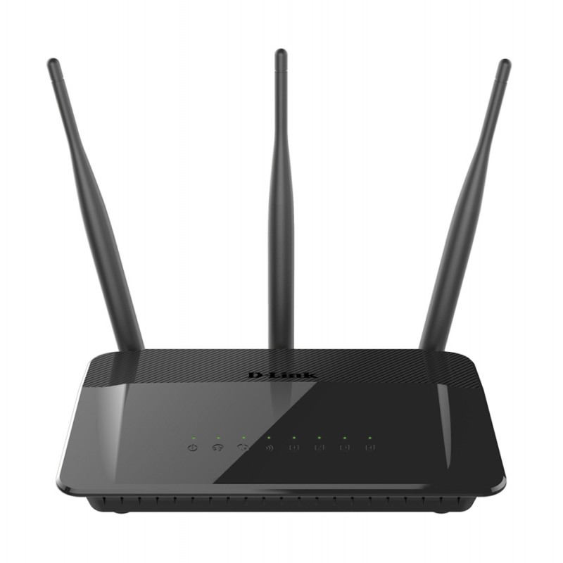 D-Link Wireless AC750 Dual Band 10/100 Router with external antenna, DIR-809