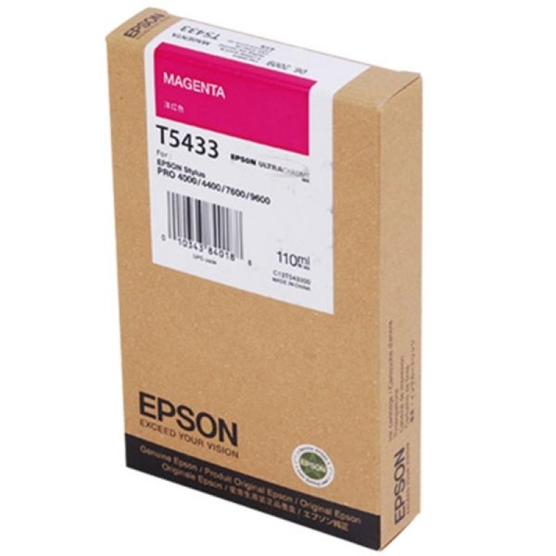 Epson Magenta Ink Cartridge (110ml) for Stylus Pro 4000/7600/9600, C13T543300