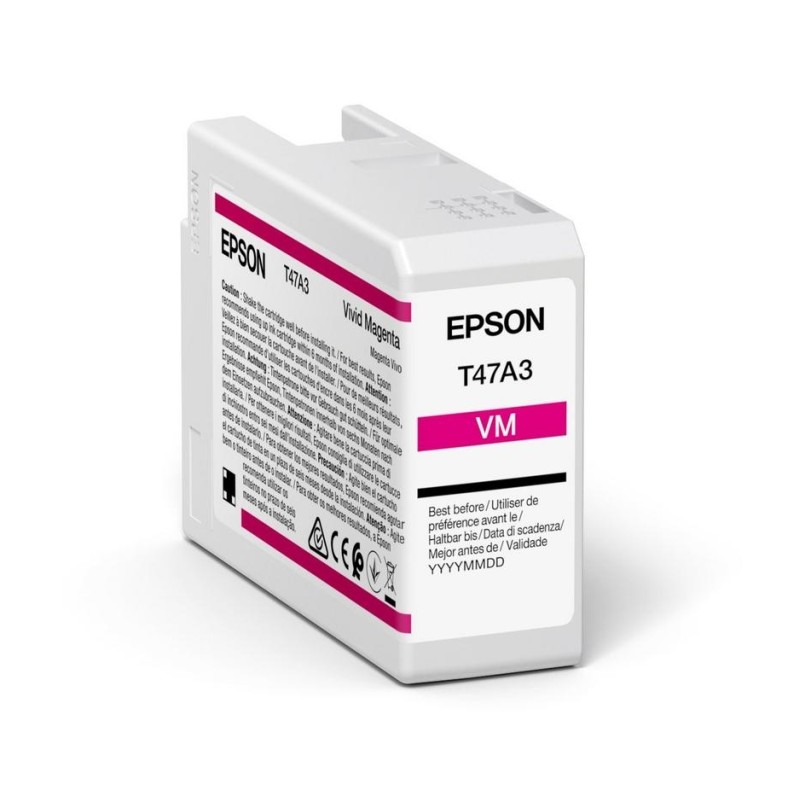 Epson Singlepack Vivid Magenta T47A3 UltraChrome Pro 10 ink 50ml, C13T47A300