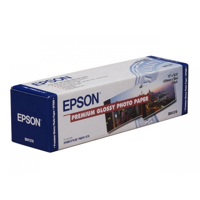 Epson Premium Glossy Photo Paper Roll, 329mm x 10m, 255g/m2, C13S041379