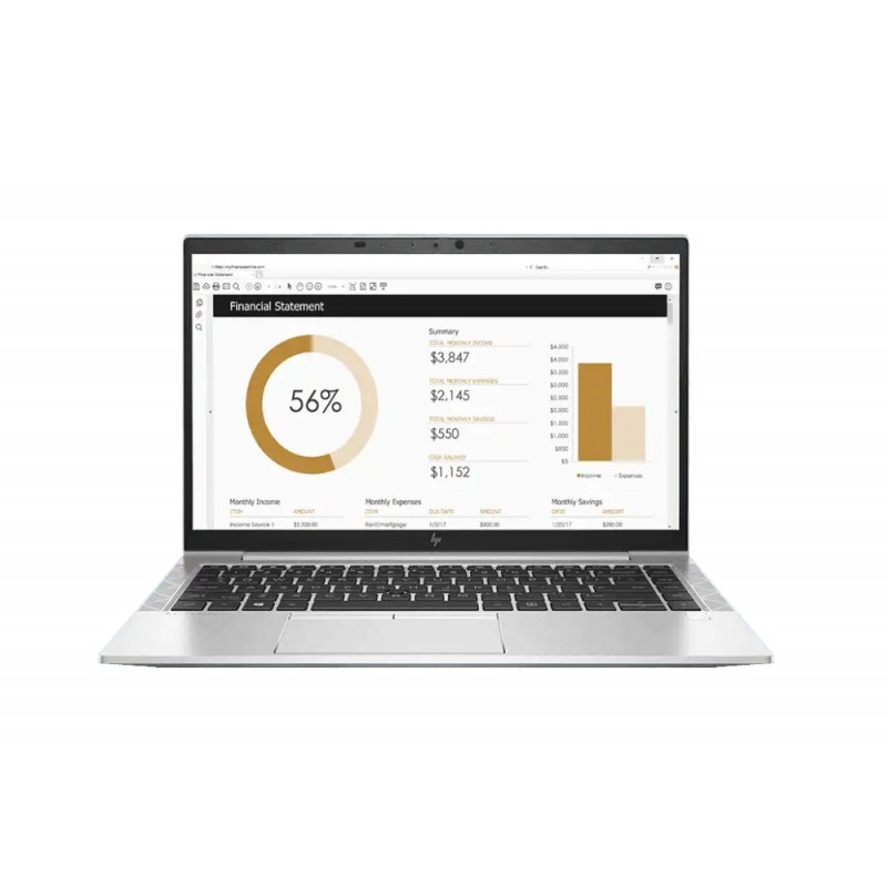 HP EliteBook 845 G8, Ryzen 7 Pro 5850U(1.9Ghz, up to 4.4GH/16MB/8C), 14 FHD UWVA 400 nits AG + WebCam 720p, 16GB 3200Mhz 1DIMM, 512GB