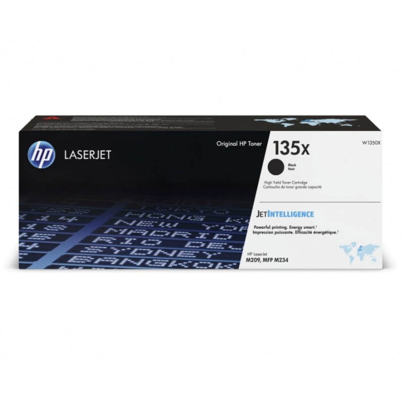 HP 135X Black Original LaserJet Toner Cartridge, W1350X