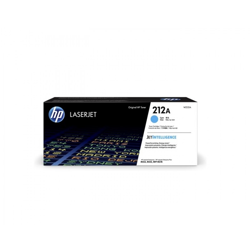 HP 212A Cyan Original LaserJet Toner Cartridge, W2121A