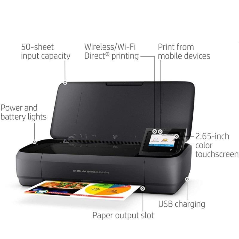 HP OfficeJet 250 Mobile AiO Printer, CZ992A