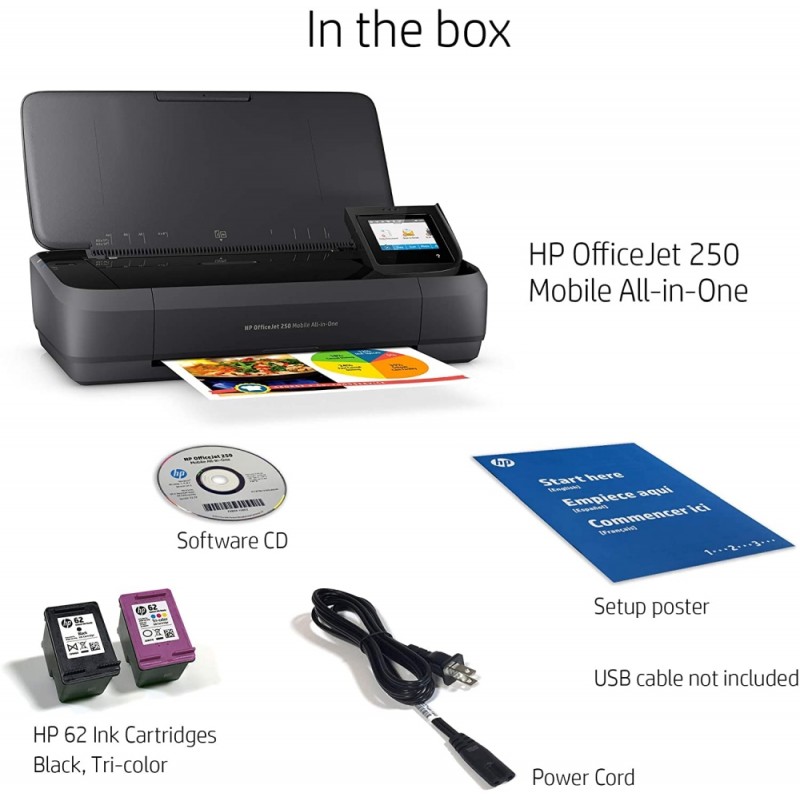 HP OfficeJet 250 Mobile AiO Printer, CZ992A