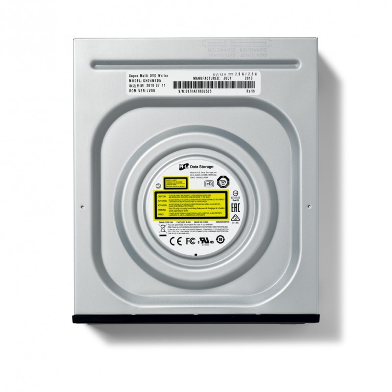 Hitachi-LG GH24NSD1 Internal DVD-RW S-ATA, Super Multi, Double Layer, M-Disk Support, Bare Bulk, Black, GH24NSD5.ARAA10B