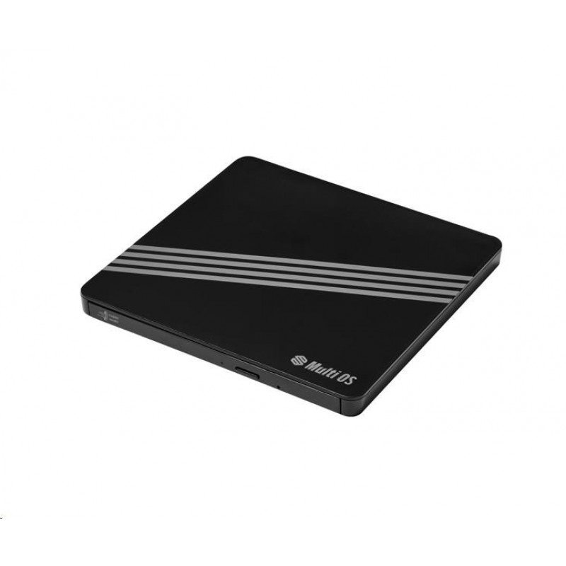 Hitachi-LG GPM1NB10 Ultra Slim External DVD-RW, Super Multi, Double Layer, Smartfone, TV connectivity, USB on-the-go, Black