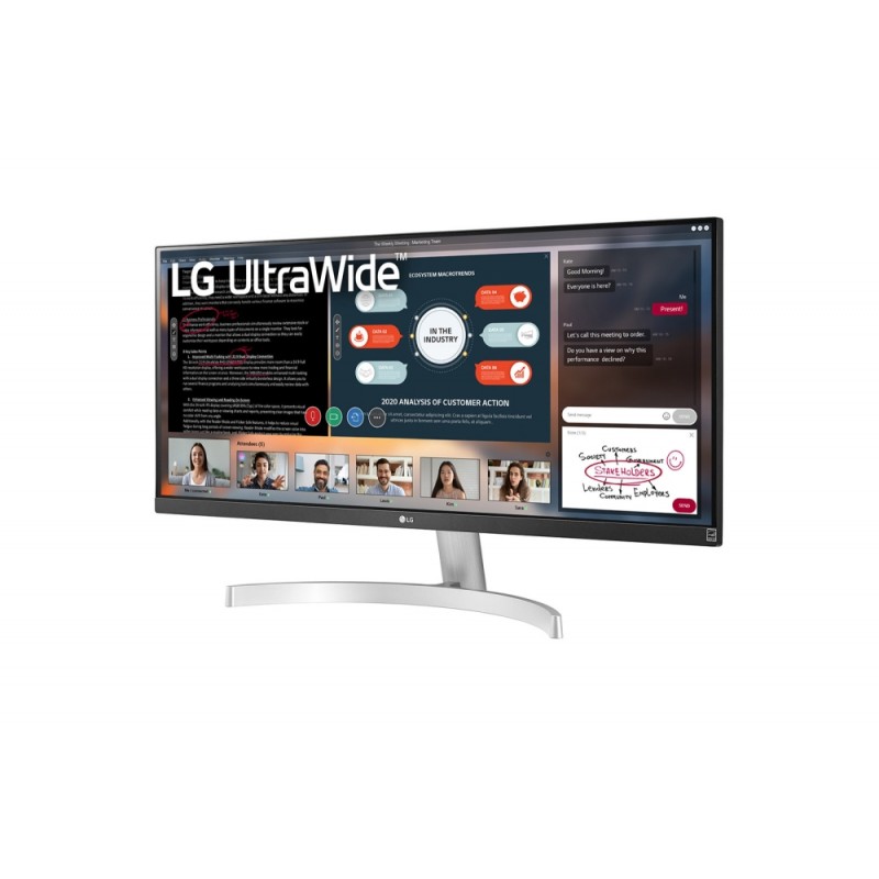 LG 29WN600-W, 29 UltraWide AG, IPS Panel, 5ms, CR 1000:1, 250 cd/m2, 21:9, 2560x1080, HDR 10, sRGB over 99% , Radeon FreeSync, 75Hz