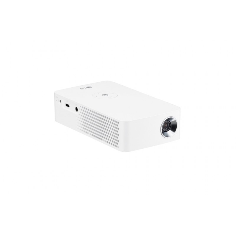 LG PH30JG Portable MiniBeam Projector w/ up to 4 hour battery life, RGB LED, HD (1280x720), 100 000:1, 250 ANSI Lumens, HDMI, MHL, WiDi