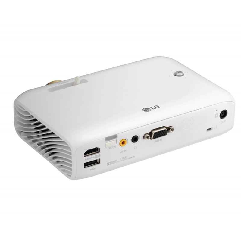 LG PH510PG CineBeam, RGB LED, HD (1280x720), 100,000:1, 550 ANSI Lumens, HDMI(MHL), USB 2.0 (a), BT, Speakers 1W + 1W Stereo, 3D