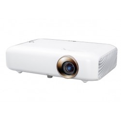 LG PH550G Minibeam, RGB LED, HD (1280x720), 100000:1, 550 ANSI Lumens, HDMI(MHL), USB(a), BT, Speakers, 3D Optimazer, Built-In Battery, White
