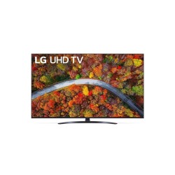 LG 50UP81003LA, 50'' 4K IPS UltraHD TV 3840 x 2160, DVB-T2/C/S2, webOS Smart TV, ThinQ AI, Quad Core 4K, WiFi 802.11ac, HDR10, HLG, ALLM/HGiG,  AI Sound, Voice Controll, Wi-Di, Miracast / AirPlay 2,  HDMI, CI, LAN, USB, BT, Crescent Stand, Dark Gray