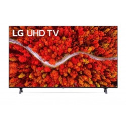 LG 60UP80003LA, 60" 4K IPS UltraHD TV 3840 x 2160, DVB-T2/C/S2, webOS Smart TV, ThinQ AI, Quad Core Processor 4K, WiFi 802.11ac, HDR10, HLG,  ALLM / HGiG, AI Sound, Voice Controll, Wi-Di, Miracast / AirPlay 2,  HDMI, CI, LAN, USB, Bluetooth, Crescent S