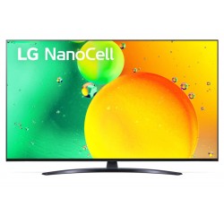LG 65NANO763QA, 65" 4K IPS HDR Smart Nano Cell TV, 3840x2160, Pure Colors, DVB-T2/C/S2, Active HDR ,HDR 10 PRO, webOS Smart TV, ThinQ AI, NVIDIA GeForce, HGiG, WiFi, Clear Voice Pro, Bluetooth 5.0, Miracast / AirPlay2, One Pole stand, Black