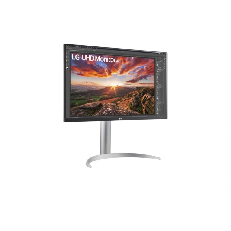 LG 27UP850-W, 27 UHD 4K IPS, Anti-Glare, DCI-P3 95%, Cinema Screen, 5ms, 1200:1,  400 cd/m2, 3840x2160, HDR 400, MAXX Audio 5W x 2, USB