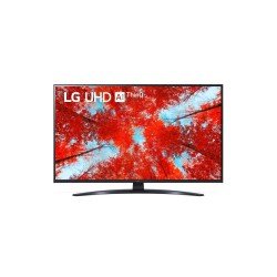 LG 43UQ91003LA, 43" 4K UltraHD TV, 3840x2160, DVB-T2/C/S2, Alpha 5 Gen5 Processor, Cinema HDR, Dolby Vision IQ, Dolby Atmos, webOS ThinQ, AI functions, FreeSync, 2ch, WiFi 802.11.ac, Voice Controll, Bluetooth 5.0, Miracast / AirPlay 2, LAN, CI, HDMI, USB