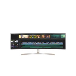 LG 49WL95C-WE, 49" 32:9 Curved UltraWide Dual QHD 5120x1440 IPS Panel, USB Type-C, 5ms, 350 cd/m2, 1000:1, HDR10, sRGB 99%, FreeSync, 3 PBP, HDMI, DisplayPort, Speacer 2ch 10W, Tilt, Height, Swivel, Tiltan