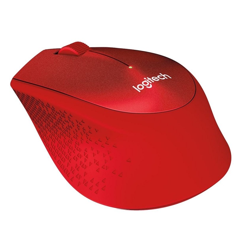 Logitech Wireless Mouse M330 Silent Plus, red, 910-004911