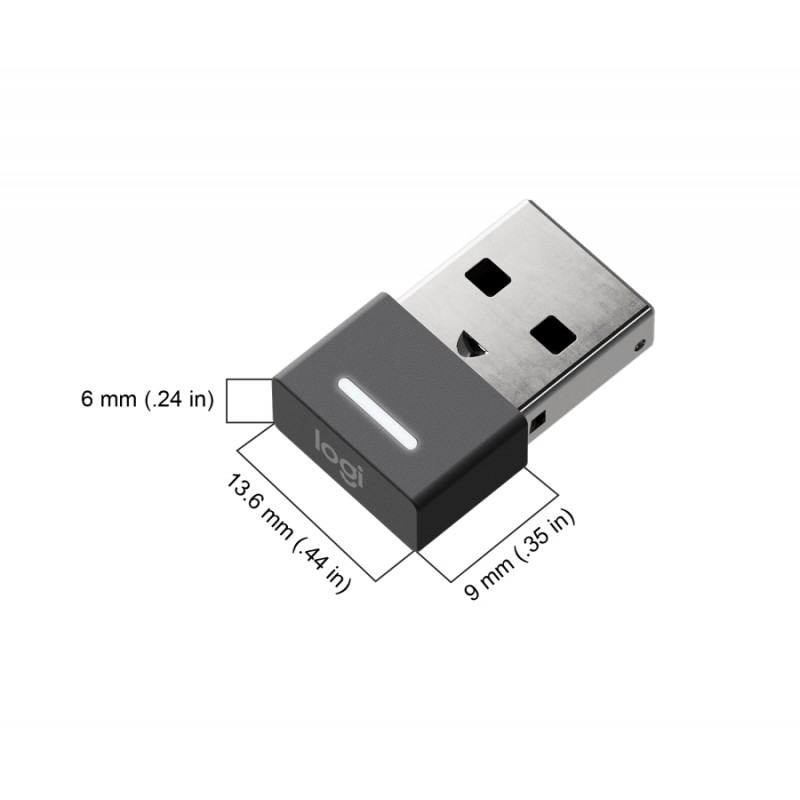 Logitech Zone True Wireless-GRAPHITE-2.4GHZ/BT-PLUGC-EMEA-BTC, 985-001082