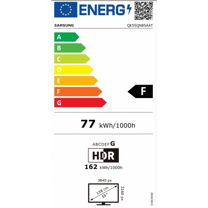Samsung 55 55QN85 QLED FLAT, SMART, 4300 PQI, QHDR 24x, HDR 10+, Freesync, Neo Quantum 4K Processor, Dolby Digital Plus, Q-Symphony