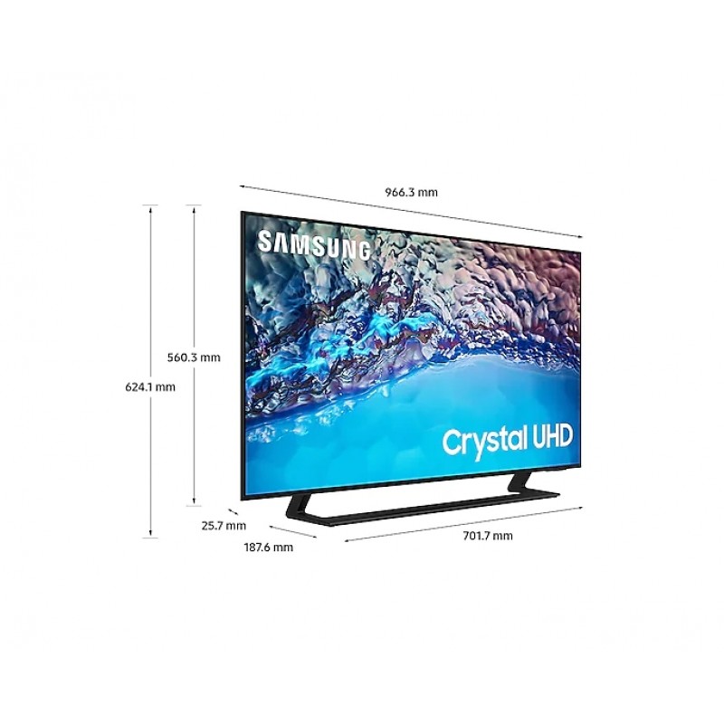 Samsung 43 43BU8572 4K UHD LED TV, SMART, Crystal Processor 4K, HDR 10+, Mega Contrast, Q-Symphony, Dolby Digital Plus , 3xHDMI, 2xUSB