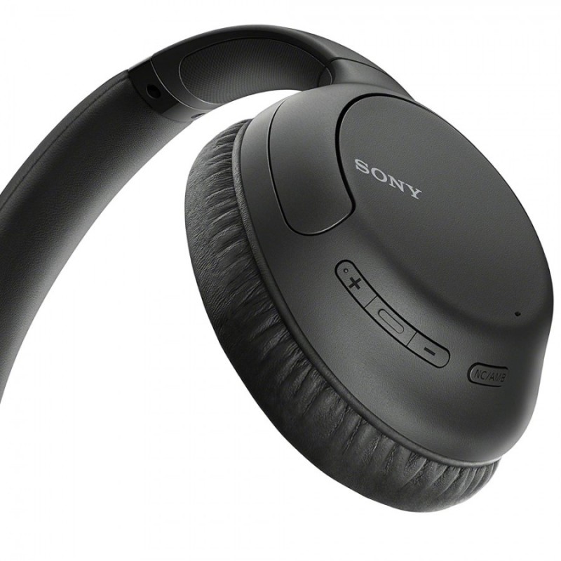 Sony Headset WH-CH710N, Bluetooth/NFC, Artificial Intelligence Noise Cancelling, Google/Siri voice assistant, black, WHCH710NB.CE7