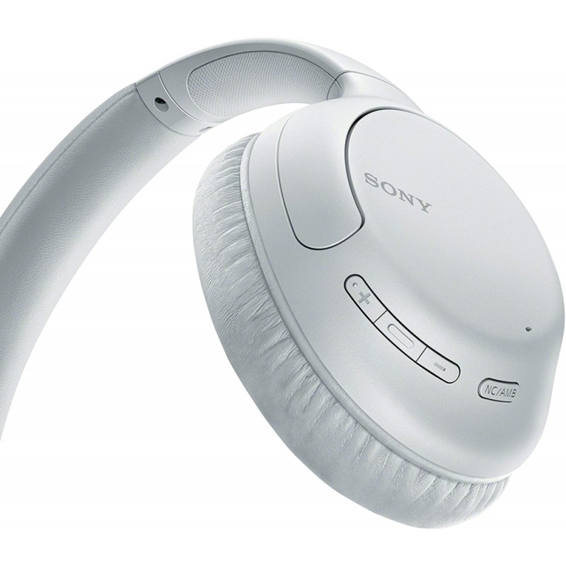 Sony Headset WH-CH710N, Bluetooth/NFC, Artificial Intelligence Noise Cancelling, Google/Siri voice assistant, white, WHCH710NW.CE7