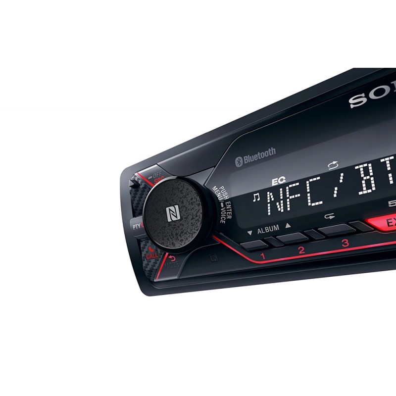 Sony DSX-A410BT In-car Media Receiver with USB, Red illumination, DSXA410BT.EUR
