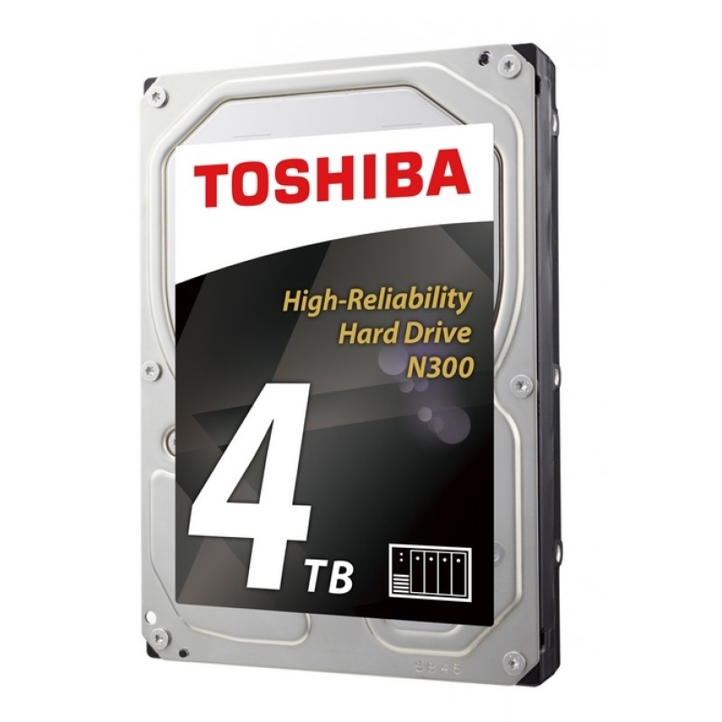 Toshiba N300 NAS - High-Reliability Hard Drive 4TB BULK, HDWQ140UZSVA