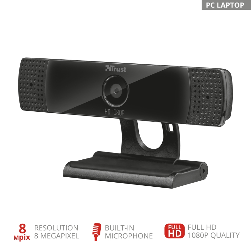 TRUST GXT 1160 Vero Full HD 1080P Streaming Webcam, 22397
