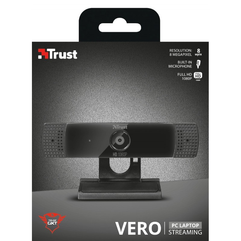 TRUST GXT 1160 Vero Full HD 1080P Streaming Webcam, 22397