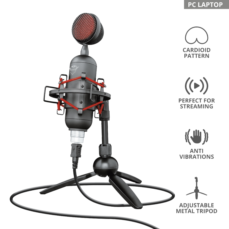 TRUST GXT 244 Buzz Streaming Microphone, 23466