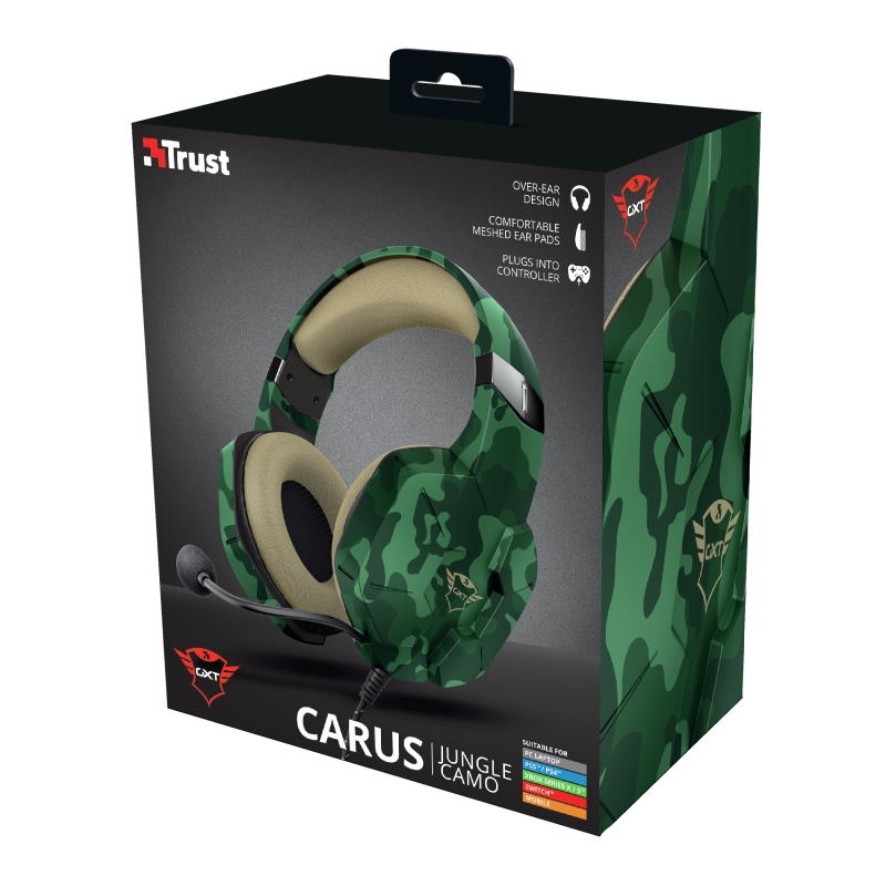 TRUST GXT 323C Carus Gaming Headset Jungle Camo, 24319