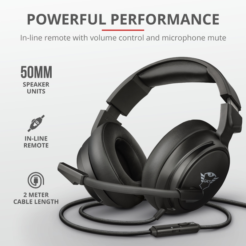 TRUST GXT 433 Pylo Multiplatform Gaming Headset, 23381