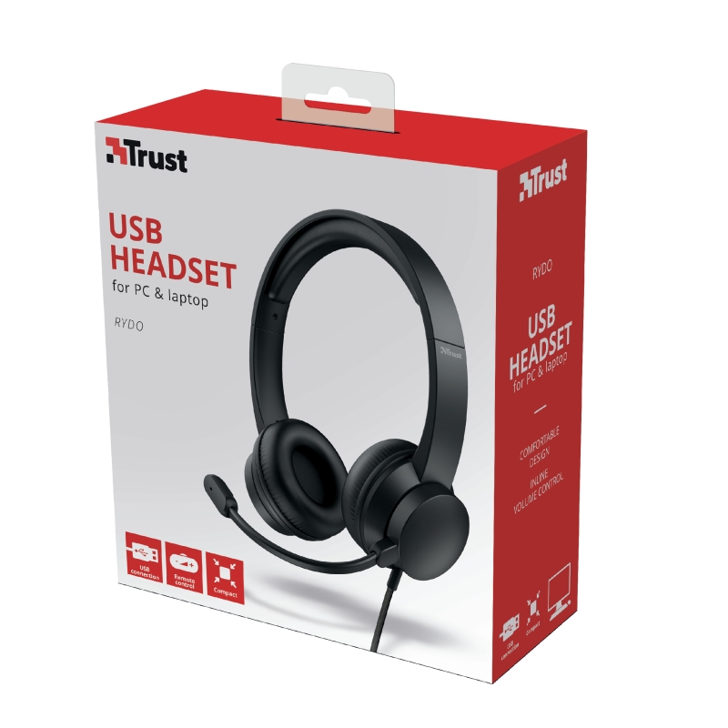 TRUST Rydo USB Headsett, 24133
