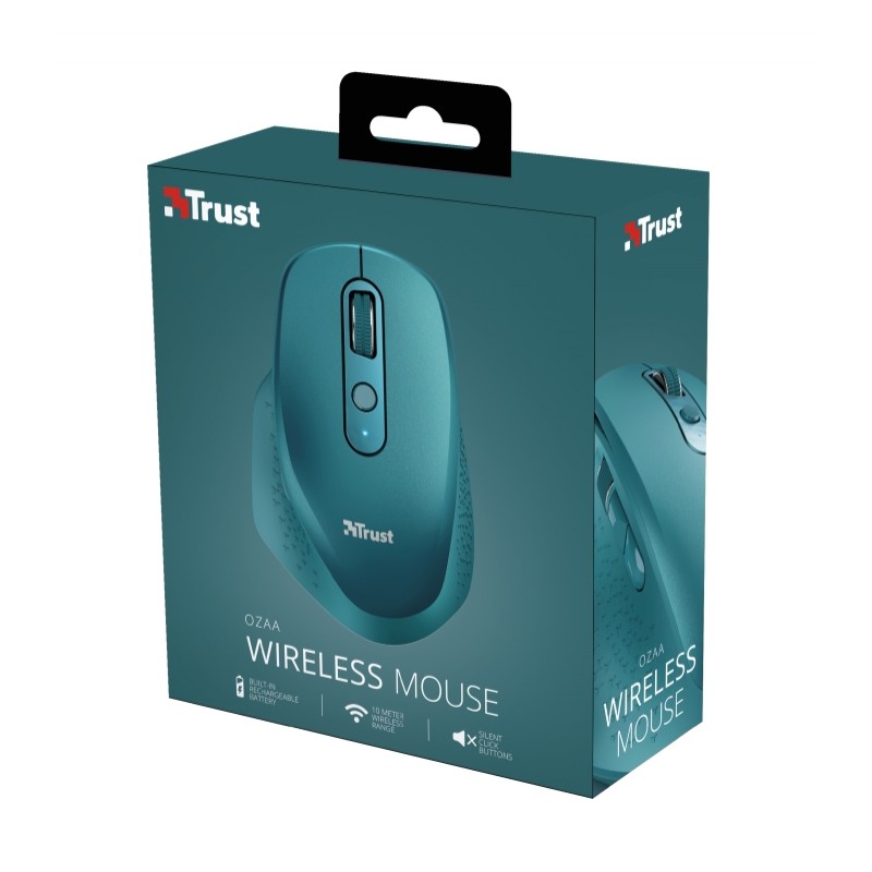 TRUST Ozaa Wireless Rechargeable Mouse Blue, 24034