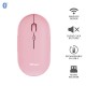 TRUST Puck Wireless & BT Rechargeable Mouse Pink, 24125