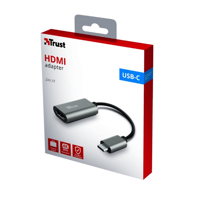 TRUST Dalyx USB-C HDMI Adapter, 23774