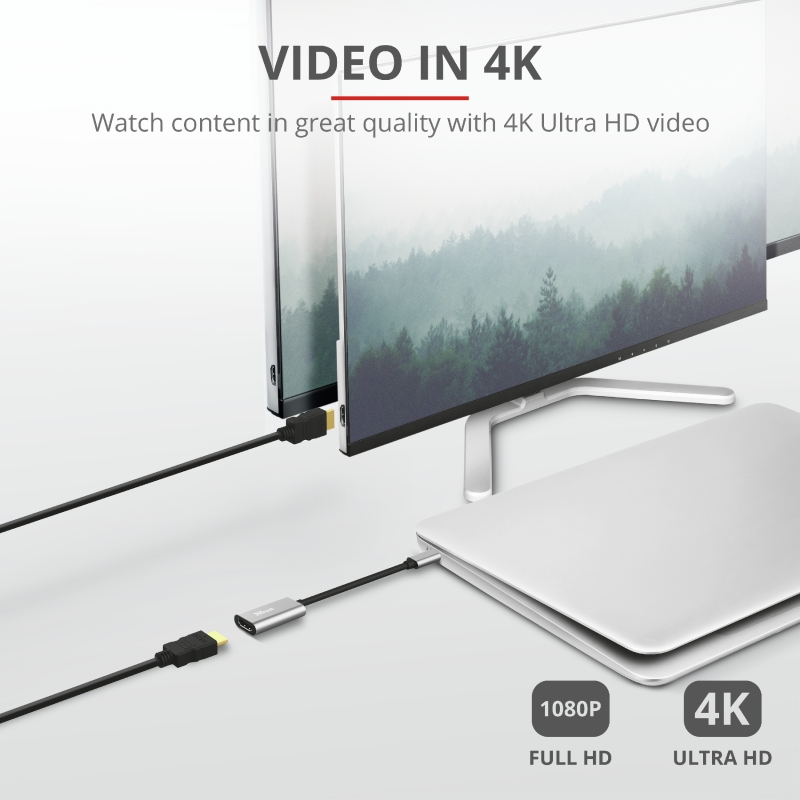 TRUST Dalyx USB-C HDMI Adapter, 23774