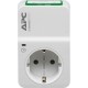 AEssential SurgeArrest 1 Outlet 230V, 2 Port USB Charger, Germany-PM1WU2-GR