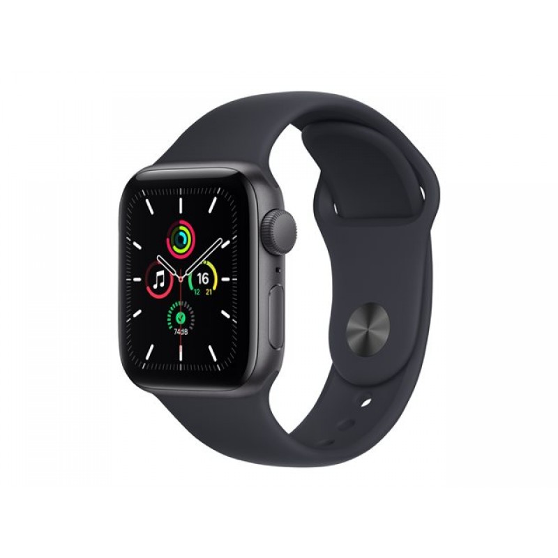 APPLE Watch SE GPS 40mm Space Gray Aluminium Case with Midnight Sport Band Regular, MKQ13BS/A