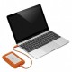 Lacie 2TB Rugged USB-C - Silver/Orange-STFR2000800