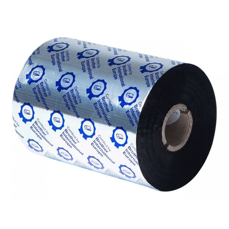 BROTHER Black ribbon Premium resin 110mm x 600m Sold in 6-pack-BRP1D600110