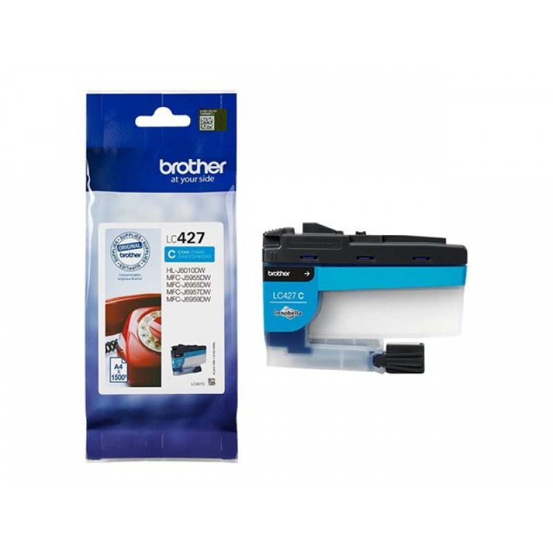 BROTHER Cyan Ink Cartridge - 1500 Pages, LC427C