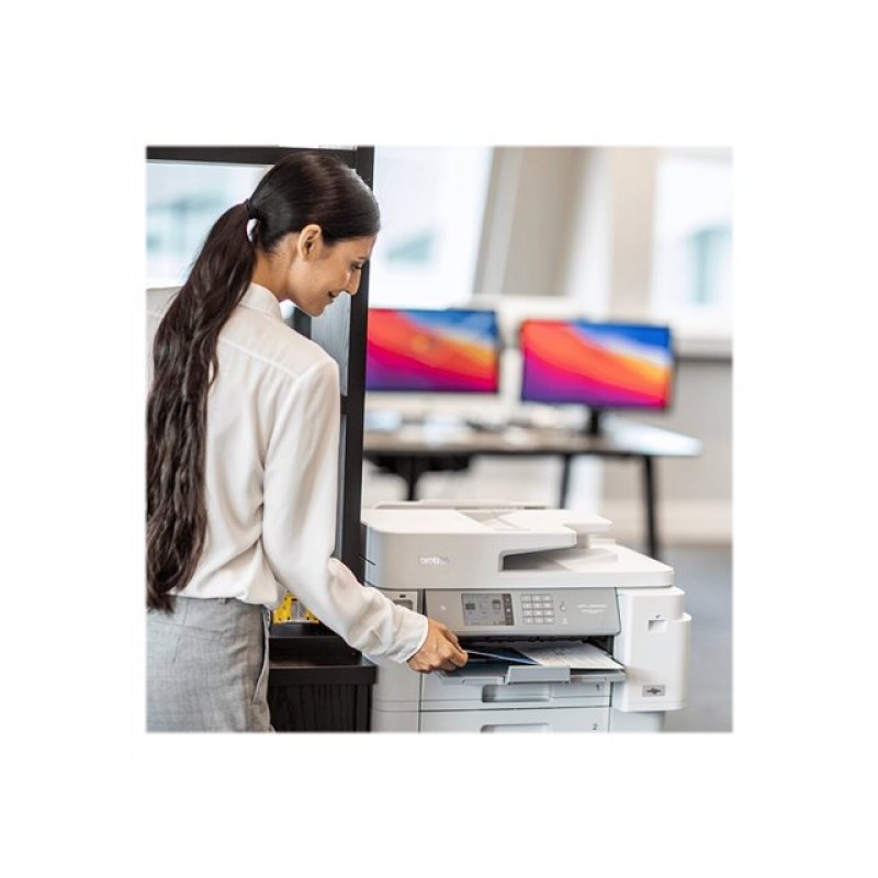 BROTHER MFCJ5955DWRE1 inkjet multifunction printer A4 with possibility of A3 print 30ipm 512MB Wi-Fi PCL6 and NFC emulation