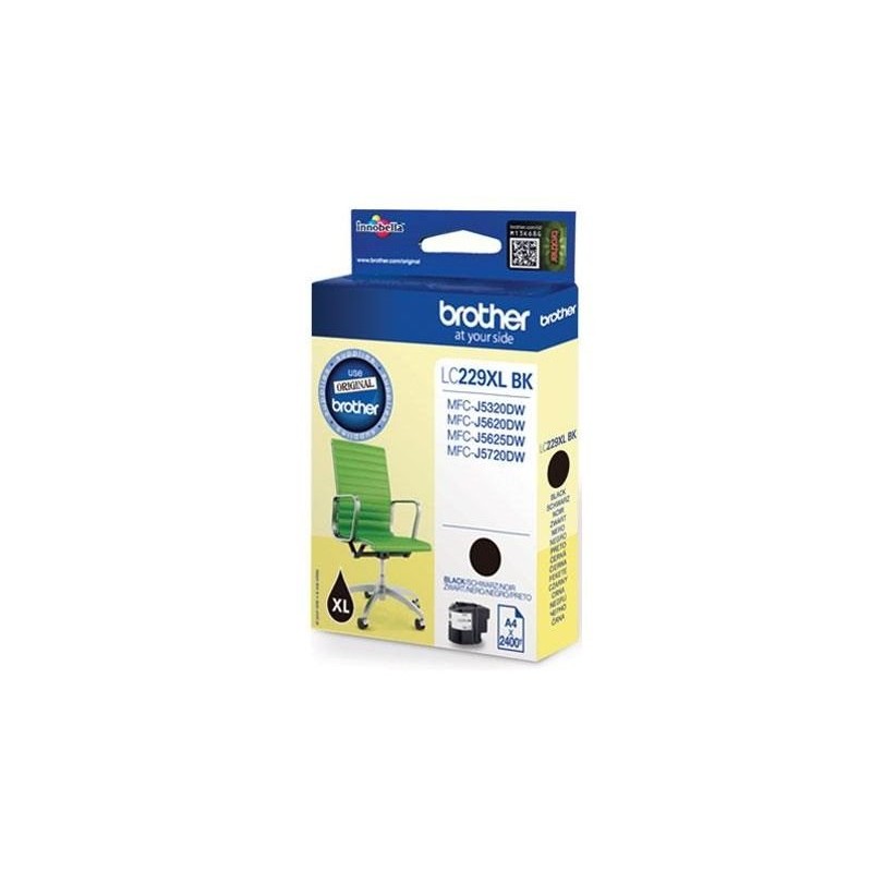 Black Ink Cartridge BROTHER for MFC J5620DW / J5625DW /  J5720DW-LC229XLBK