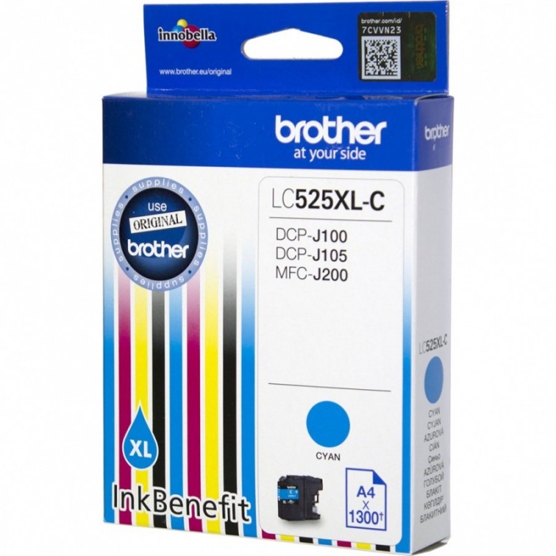 Cyan Ink Cartridge BROTHER for DC 100 / DC 105 (1300 pages)/ J200-LC525XLC